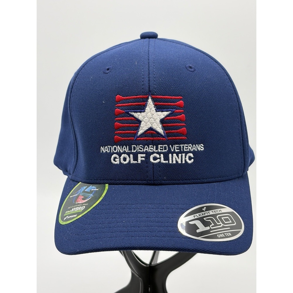 National Disabled Veterans Golf Clinic Hat‎ Strapback OSFM Blue Yupoong Flex